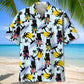 Funny Angry Black Cat Hawaiian Shirt