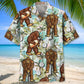 Funny Bigfoot Golf Player Hawaiian Shirt
