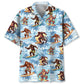 Hawaiian Shirt / Adults / S Funny Bigfoot Surfing Beach Hawaiian Shirt