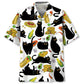 Hawaiian Shirt / Adults / S Funny Black Cat Taco Hawaiian Shirt