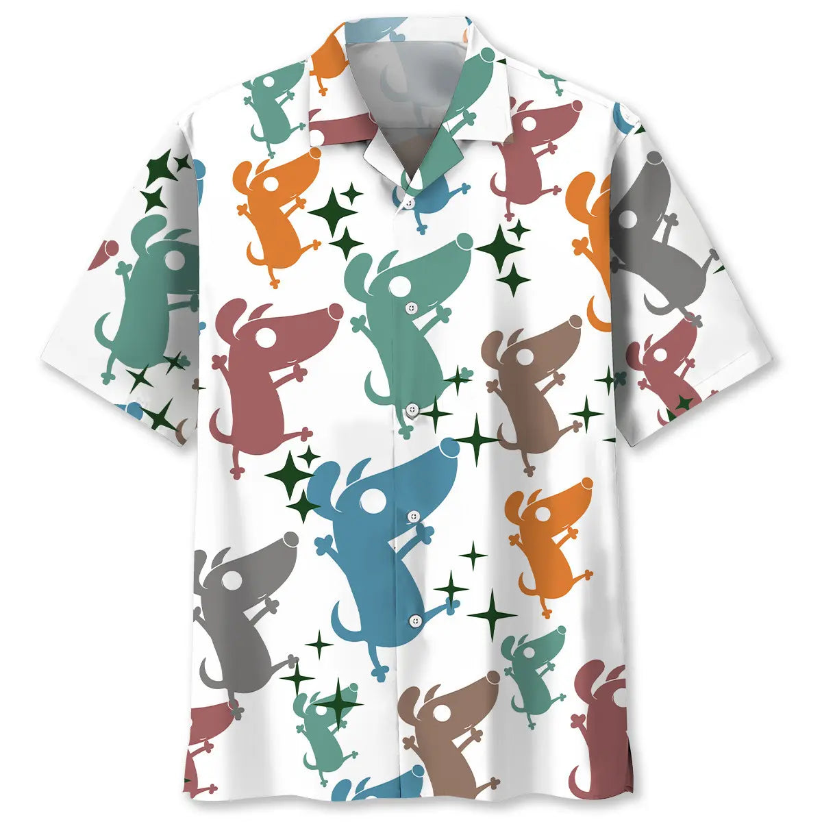 Hawaiian Shirt / Adults / S Funny Coward Dog Hawaiian Shirt