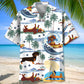 Funny Dachshunds Playing Hawaiian Shirt
