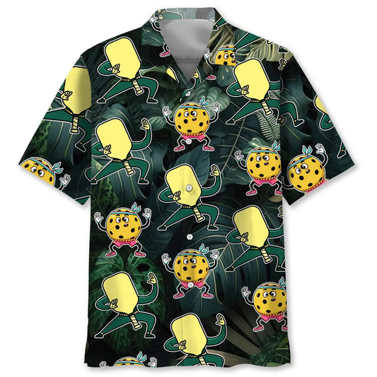 Hawaiian Shirt / Adults / S Funny Dancing Pickleball Hawaiian Shirt