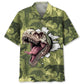 Hawaiian Shirt / Adults / S Funny Dinosaur Surfing Hawaiian Shirt