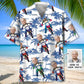 Funny Dirt Bike Man Custom Photo Face Hawaiian Shirt