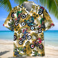 Funny Dirt Bike Racing Yellow Hawaiian Shirt