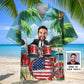 Hawaiian Shirt / Adults / S Funny Drum Beach Custom Photo Hawaiian Shirt