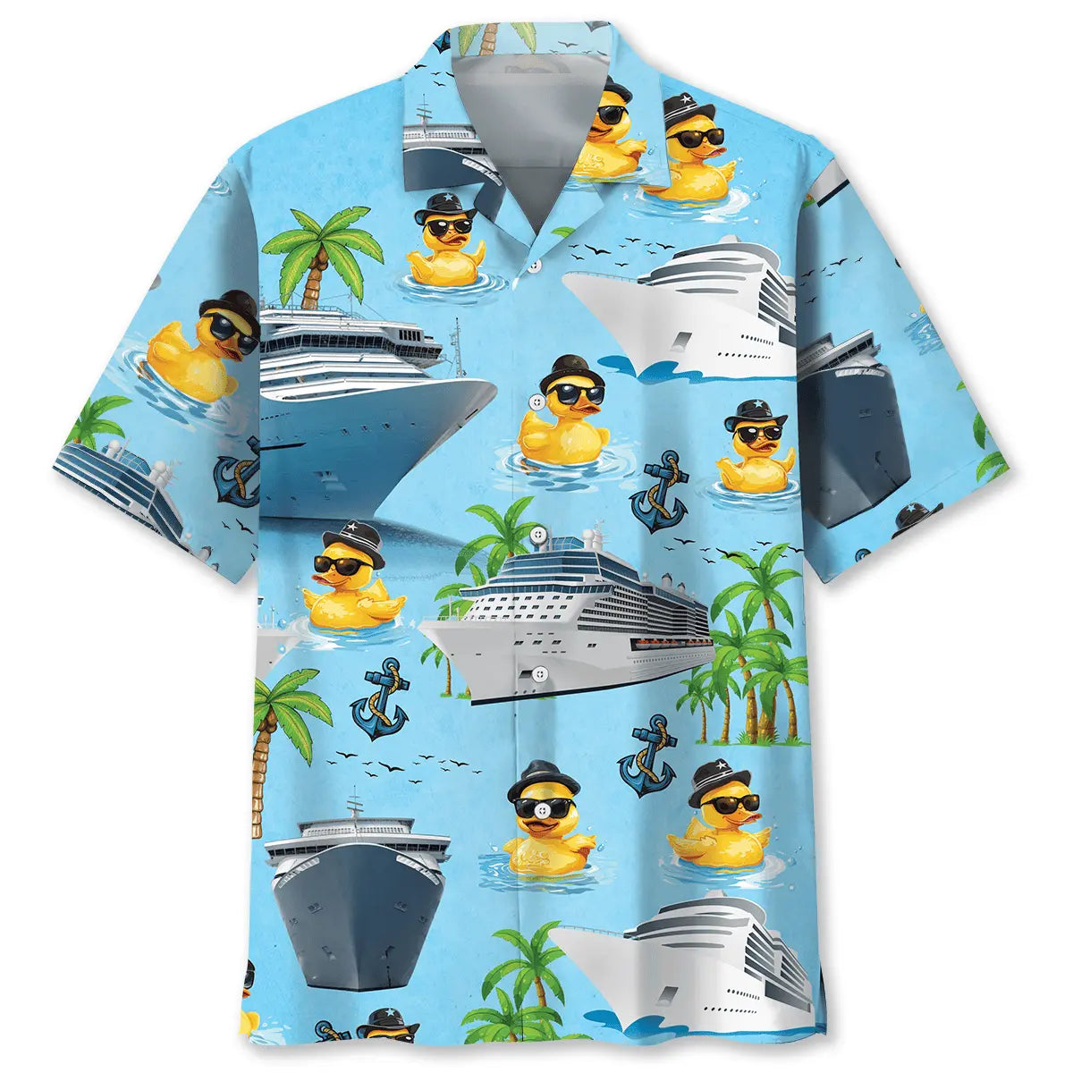 Hawaiian Shirt / Adults / S Funny Duck Cruise Hawaiian Shirt