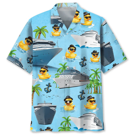 Hawaiian Shirt / Adults / S Funny Duck Cruise Hawaiian Shirt
