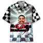 Funny F1 Racing Car Custom Photo Hawaiian Shirt