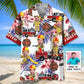 Hawaiian Shirt / Adults / S Funny Firefighter Nature Custom Photo Face Hawaiian Shirt