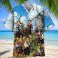 Funny Horse Racing Custom Photo Face Hawaiian Shirt