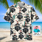 Hawaiian Shirt / Adults / S Funny Motorcycle Desert Custom Photo Face Hawaiian Shirt