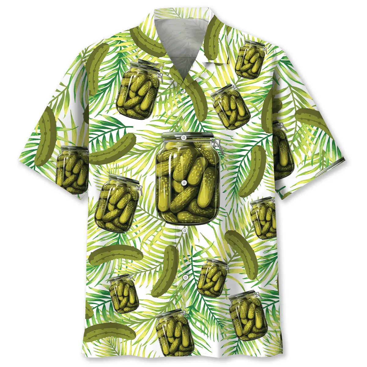 Hawaiian Shirt / Adults / S Funny Pickle Jar Tropical Hawaiian Shirt