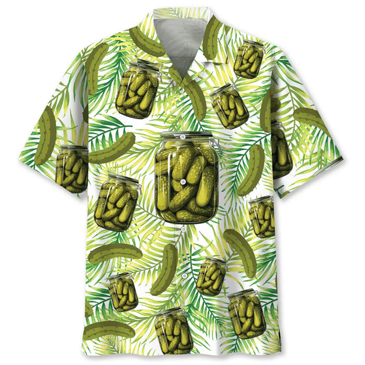 Hawaiian Shirt / Adults / S Funny Pickle Jar Tropical Hawaiian Shirt
