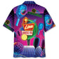 Funny Pickleball Neon Retro Hawaiian Shirt