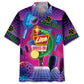 Hawaiian Shirt / Adults / S Funny Pickleball Neon Retro Hawaiian Shirt