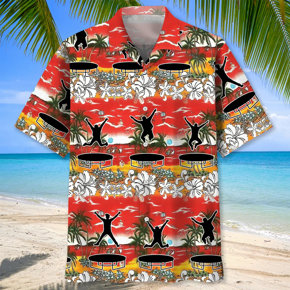 Funny Trampoline Hawaiian Shirt