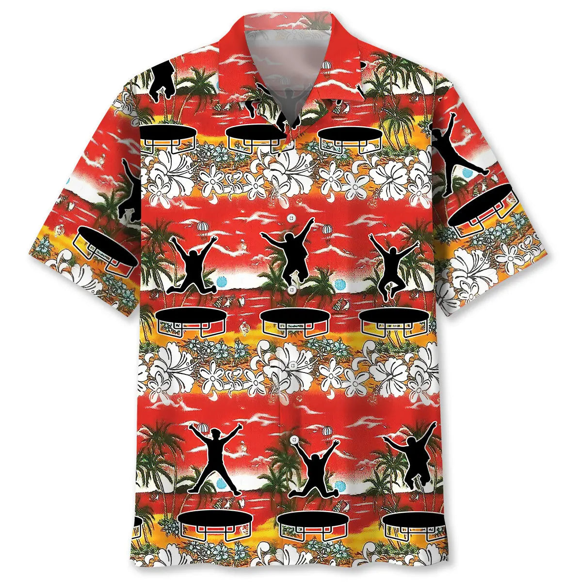 Hawaiian Shirt / Adults / S Funny Trampoline Hawaiian Shirt
