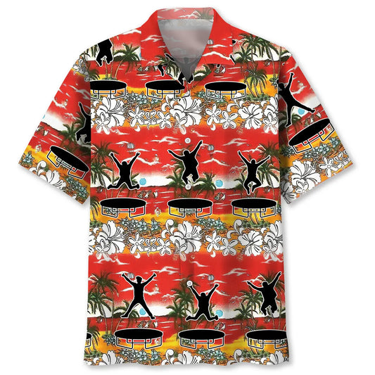 Hawaiian Shirt / Adults / S Funny Trampoline Hawaiian Shirt