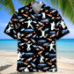 Galaxy Jumping Trampoline Hawaiian Shirt Men