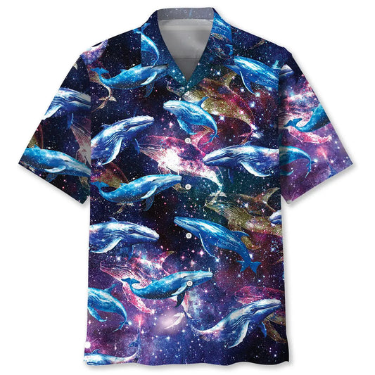 Hawaiian Shirt / Adults / S Galaxy Whale Hawaiian Shirt