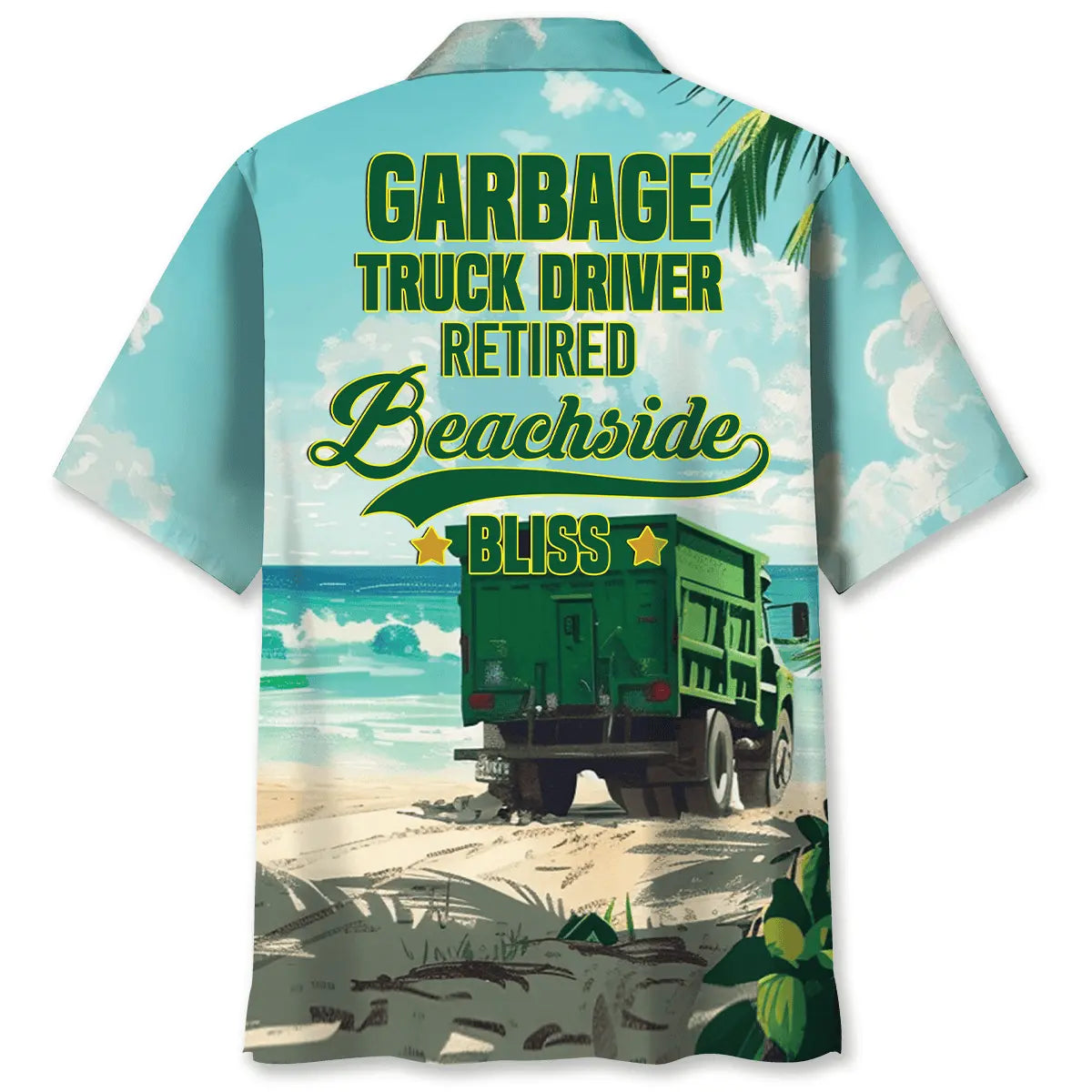Hawaiian Shirt / Adults / S Garbage Truck Driver Retired Hawaiian Shirt