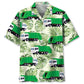 Hawaiian Shirt / Adults / S Garbage Truck Green Hawaiian Shirt