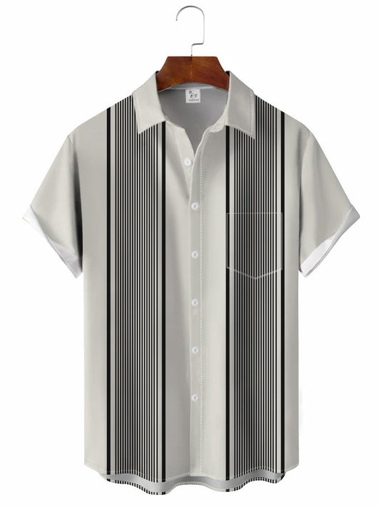 Hawaiian Shirt / Adults / S Geometric Classic Bowling Hawaiian Shirt