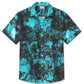 Hawaiian Shirt / Adults / S Geometric Dark Blue Summer Casual Vacation Hawaiian Shirt