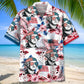 George America Hawaiian Shirt Pocket