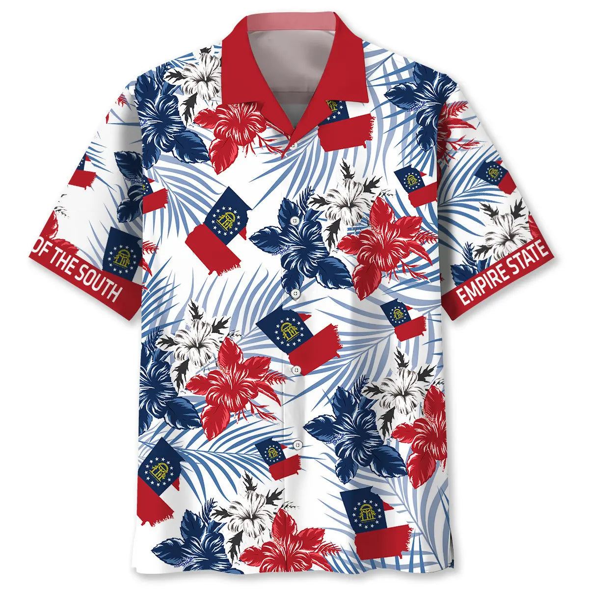 Hawaiian Shirt / Adults / S Georgia Proud State Hawaiian Shirt