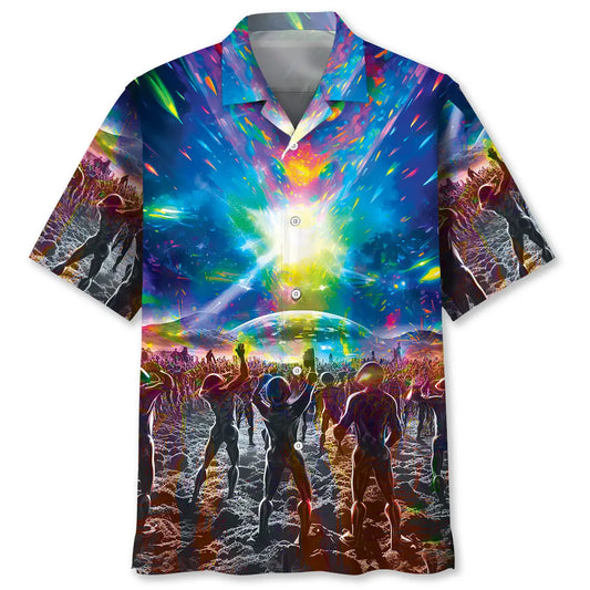 Hawaiian Shirt / Adults / S Glaxy Alien Squad Hawaiian Shirt
