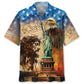 Hawaiian Shirt / Adults / S God Bless America Eagle Hawaiian Shirt