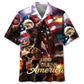 Hawaiian Shirt / Adults / S God Bless America Hawaiian Shirt