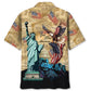 God Bless America Vintage Paper Hawaiian Shirt