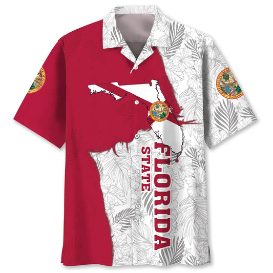 Hawaiian Shirt / Adults / S God Bless Florida State Hawaiian Shirt