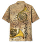 Golden French Horn Hawaiian Shirt