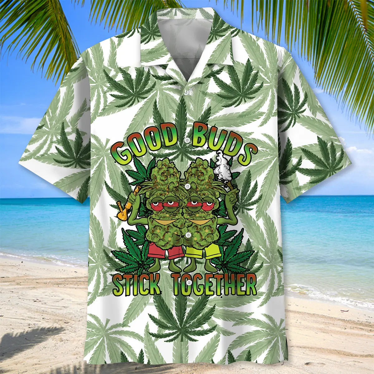 Good Buds Stick Together Funny Hawaiian Shirt