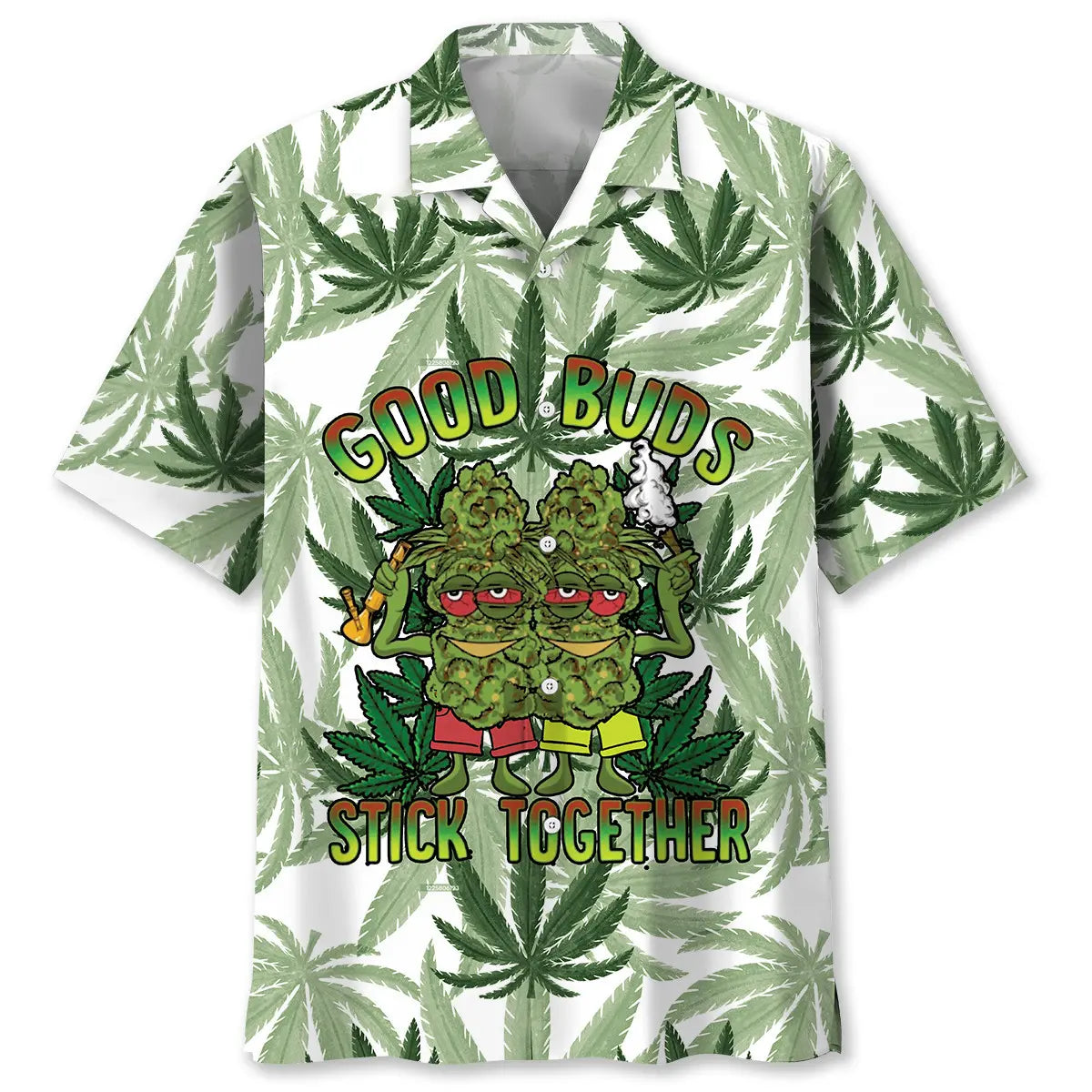 Hawaiian Shirt / Adults / S Good Buds Stick Together Funny Hawaiian Shirt