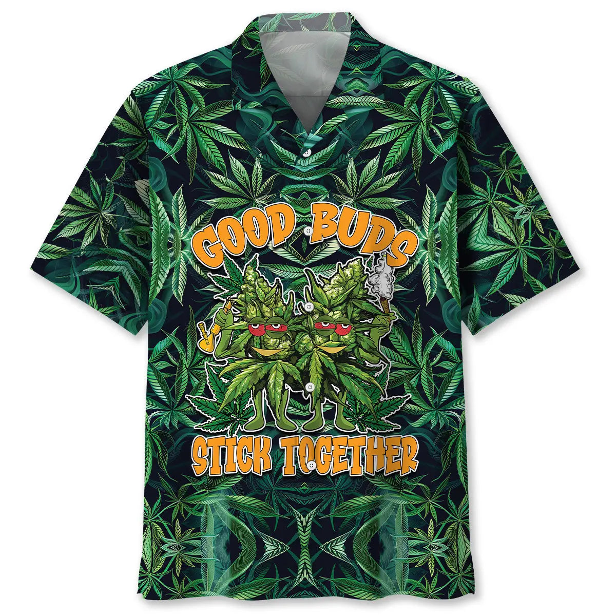 Hawaiian Shirt / Adults / S Good Buds Stick Together Hawaiian Shirt