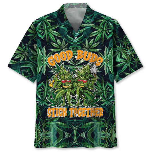 Hawaiian Shirt / Adults / S Good Buds Stick Together Hawaiian Shirt