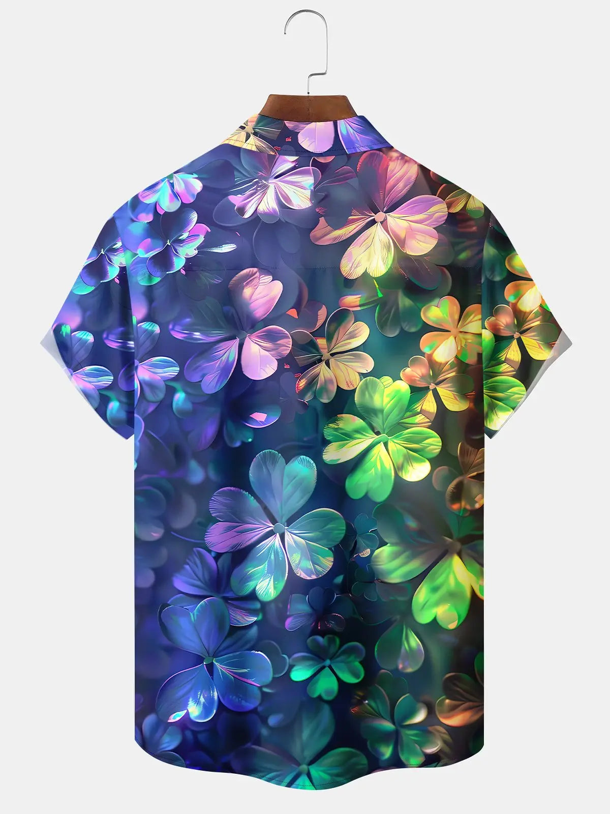 Gradient Clover Retro St. Patrick 3D Hawaiian Shirt