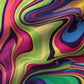 Gradient Color Art Psychedelic Line Men's Hawaii Aloha Hawaiian Shirt