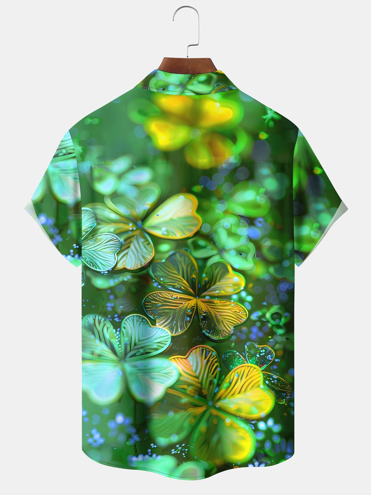 Gradient Shamrock Vintage St. Patrick's Hawaiian Shirt