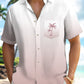 Gradient Solid Color Basic Hawaiian Coconut Tree Vacation Hawaiian Shirt