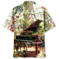 Grand Piano In Garden Hawaiian Shirt