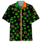 Hawaiian Shirt / Adults / S Green Neon Irish St.Patrick Day Hawaiian Shirt