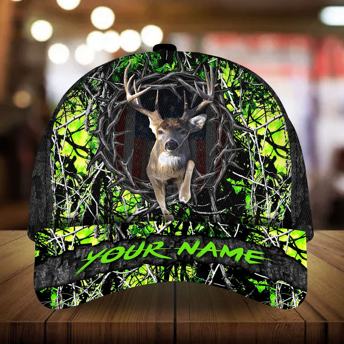 Awesome Deer Hunting Multicolor Personalized – Classic Cap