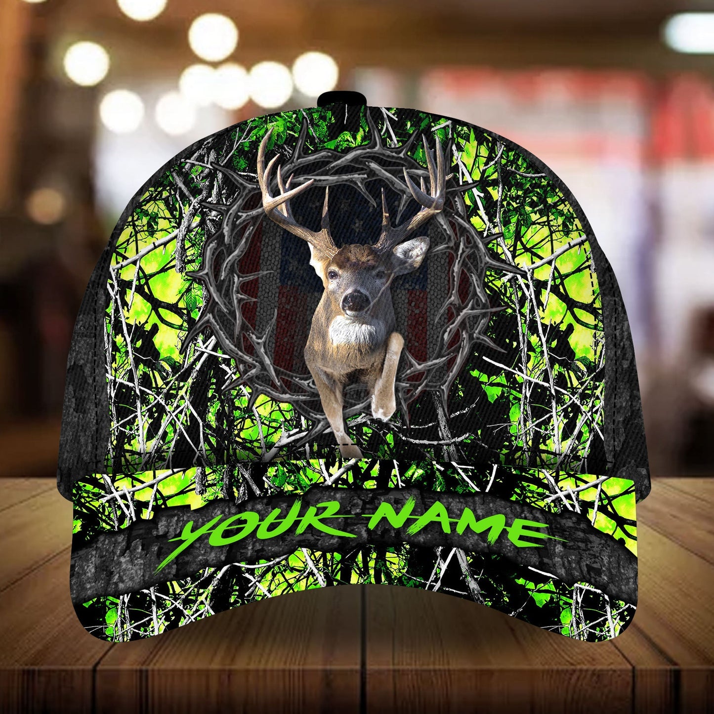 Awesome Deer Hunting Multicolor Personalized – Classic Cap